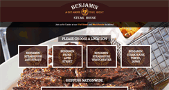 Desktop Screenshot of benjaminsteakhouse.com